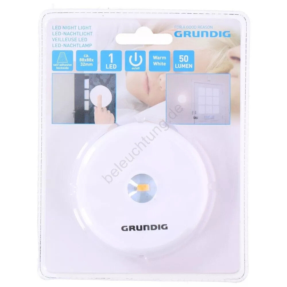 GRUNDIG 41345 LED Nachtlicht – Sanftes Licht für ruhige Nächte