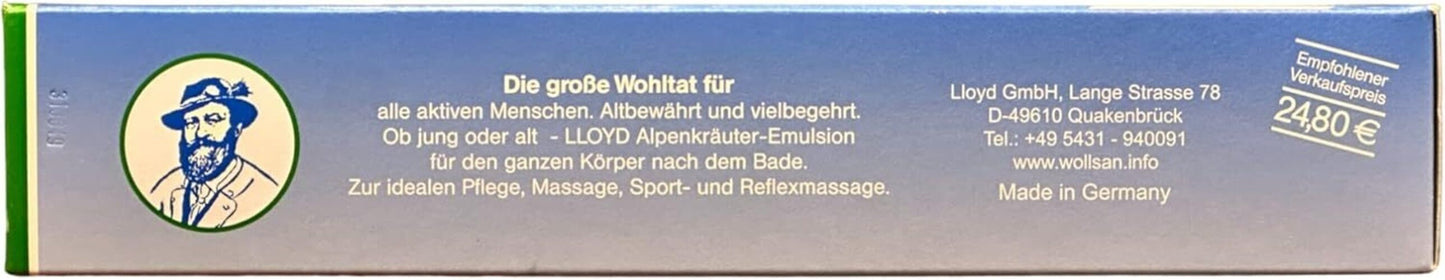 4×200 ml Alpenkräuter Emulsion – Lacure Kräutercreme für Massage & Pflege