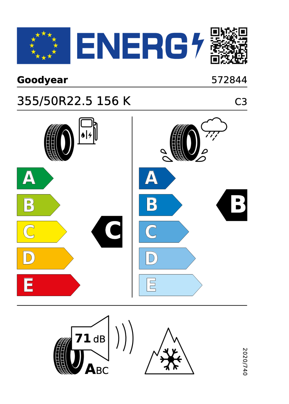 4x Goodyear KMAX S Gen‑2 G2 HL 355/50R22.5 156 K 3PMSF M+S LKW Reifen NEU