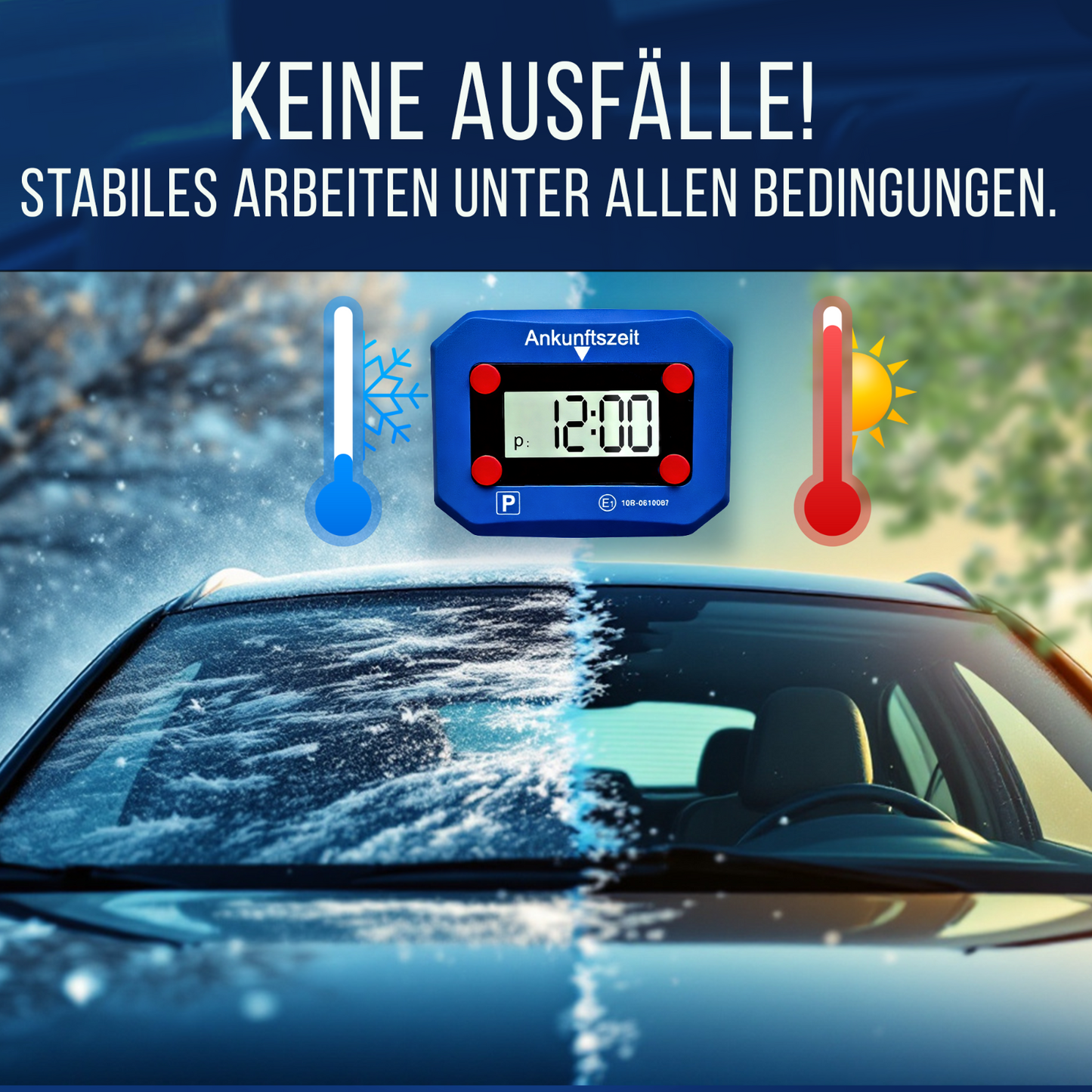 Original ProPark Elektronische Auto Parkscheibe Parkuhr Digital KBA Zulassung