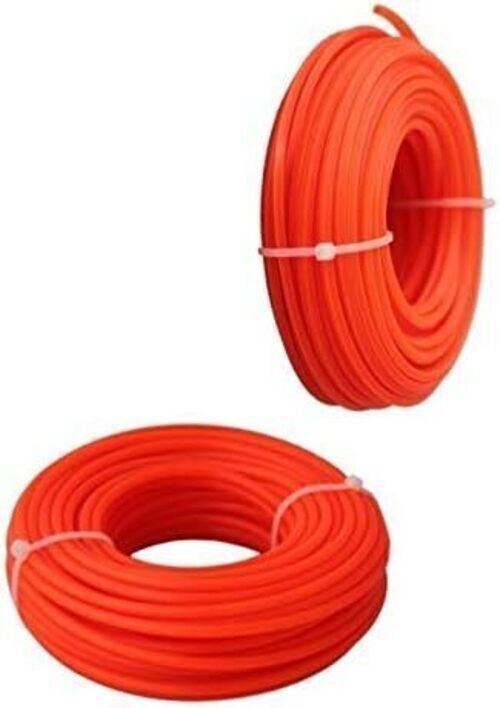 Trimmerfaden für Rasentrimmer, 15m, 2,4mm, rund 2 stk