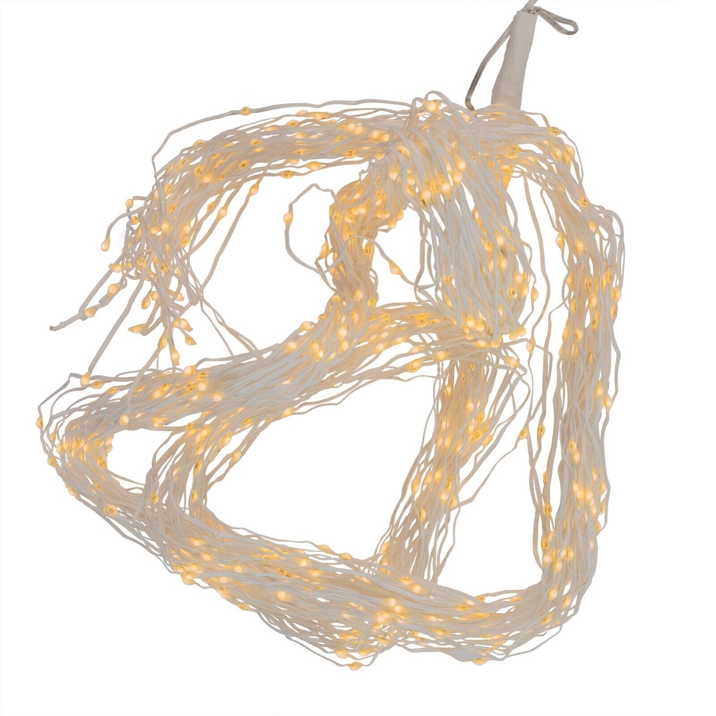 LED-Girlande „Regen – Lametta“ | Warmweiß | 700 LEDs | Fenster- & Raumdeko