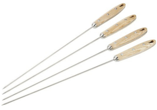 Tenneker® Grillspieß Fleischspieß Gemüsespieß Edelstahl – 4 Stück