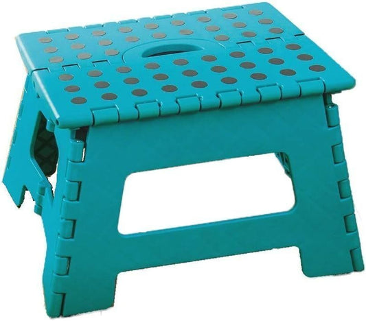 Klappbarer Tritthocker 22 cm – Praktisch, Robust und Platzsparend! Turkis