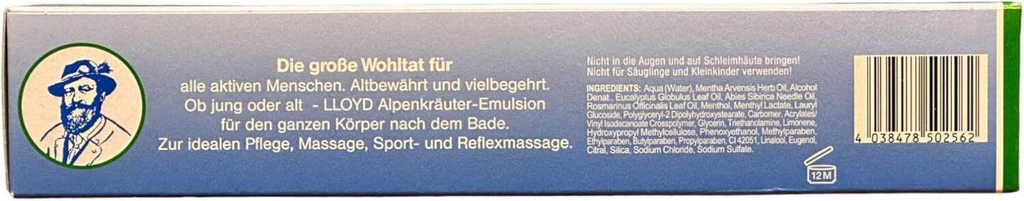 4×200 ml Alpenkräuter Emulsion – Lacure Kräutercreme für Massage & Pflege